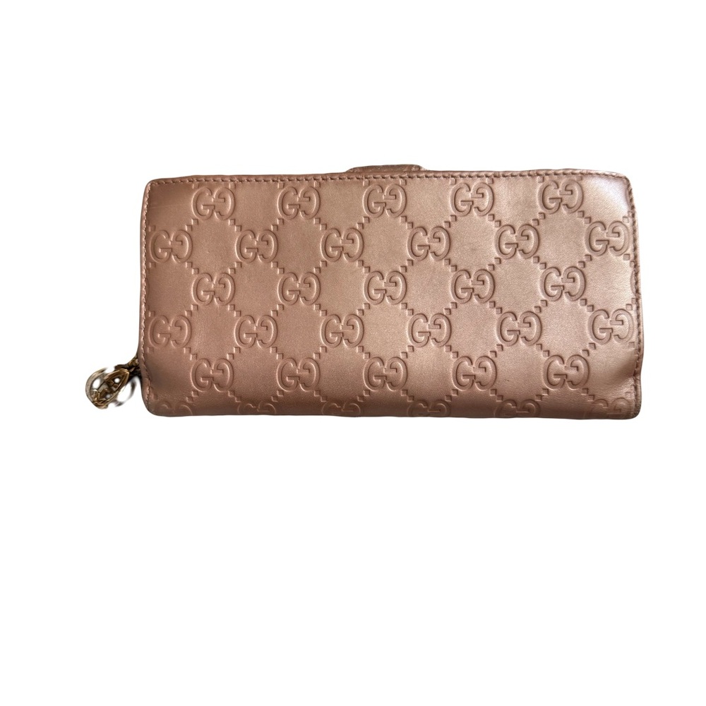 Gucci Guccissima Women's Leather Wallet with Gold Gucci Ball - Picture 3 of 6